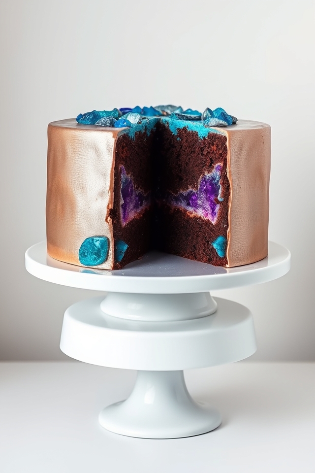 crystal inspired stunning cake