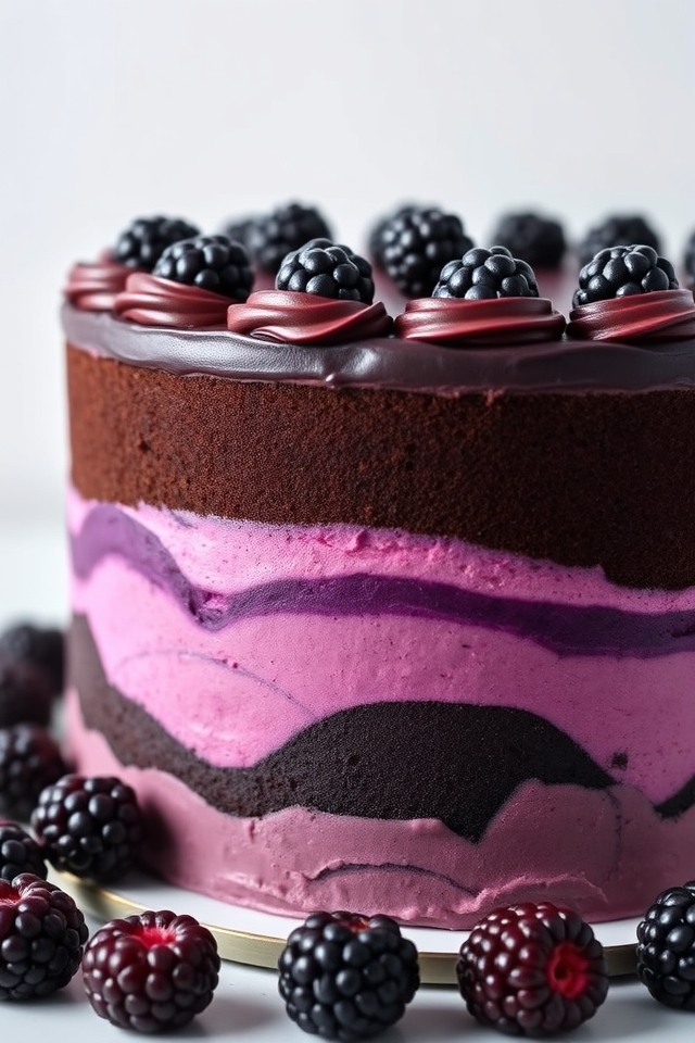 decadent blackberry chocolate delight