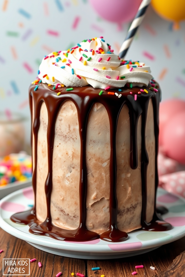 decadent chocolate milkshake cake