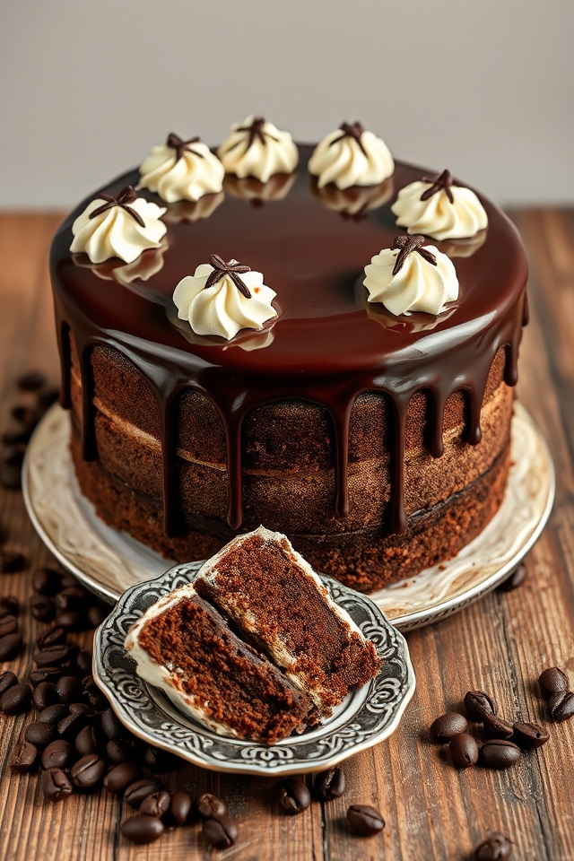 decadent gluten free mocha cake