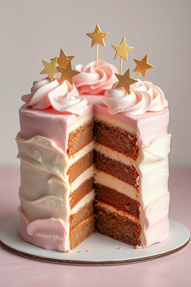dreamy cloud star cake