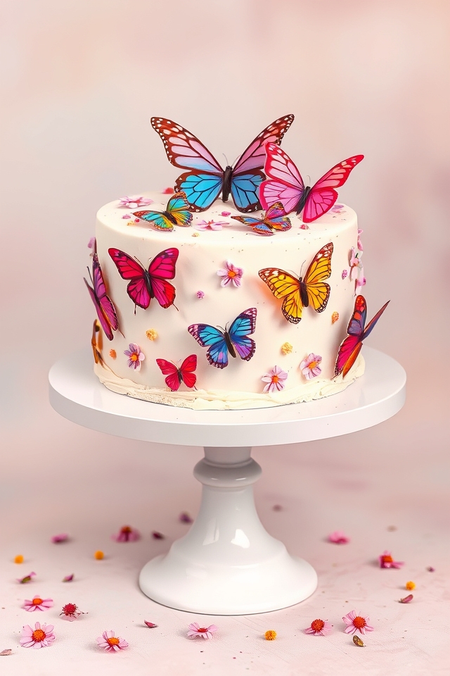 edible butterfly cake designs