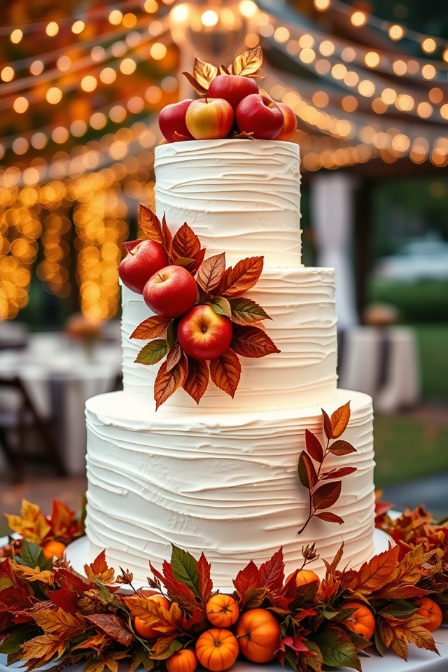 elegant autumn wedding centerpiece