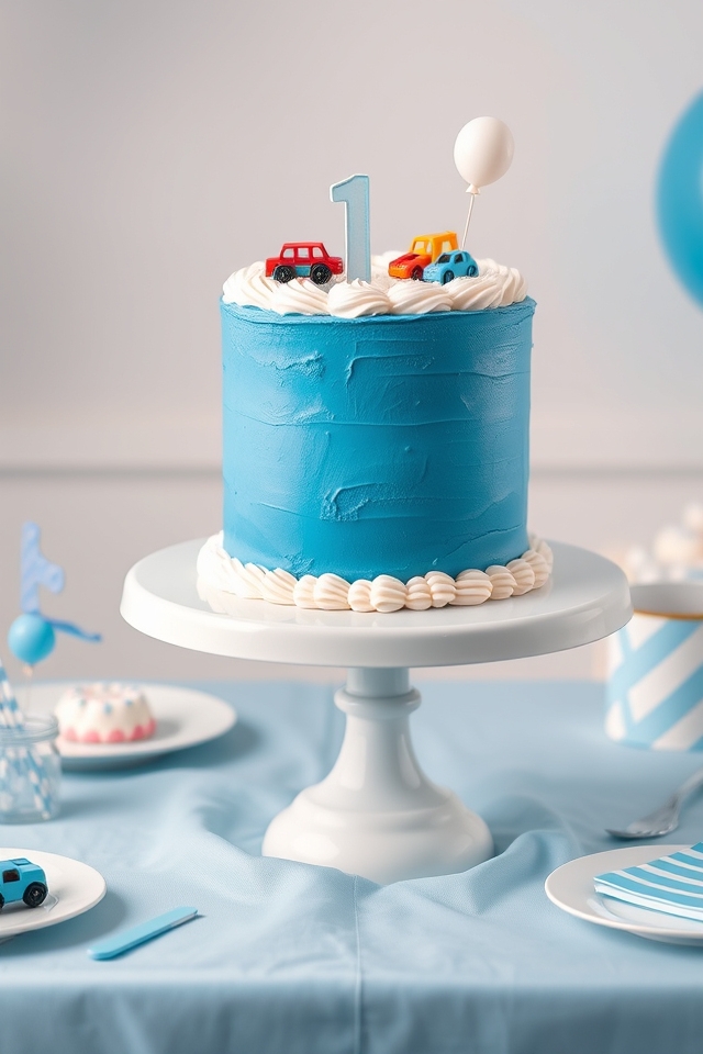 elegant blue and white