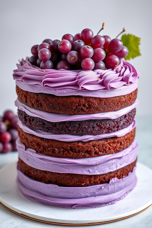 elegant grape flavored dessert