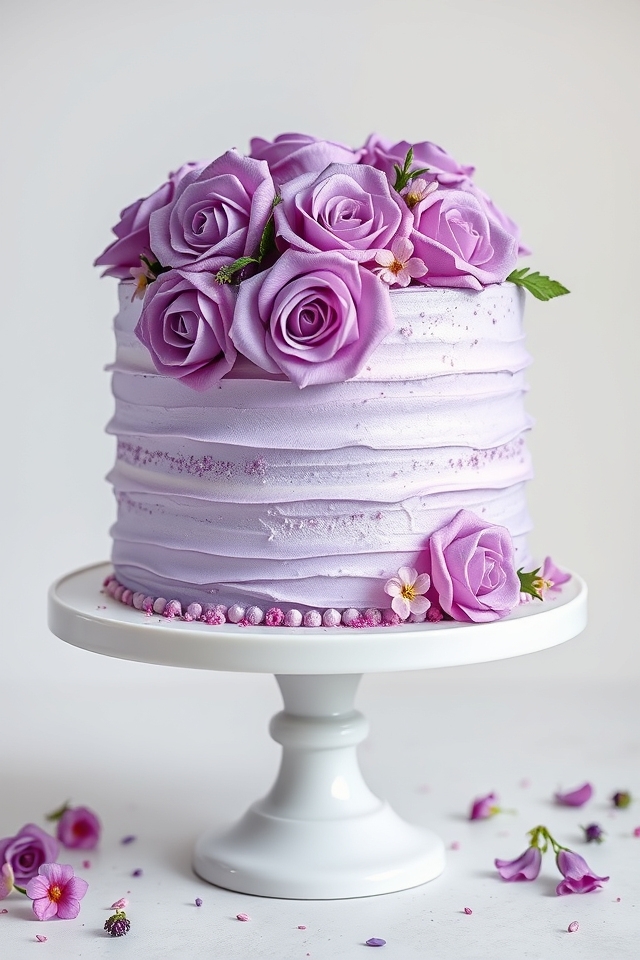 elegant lavender infused cake