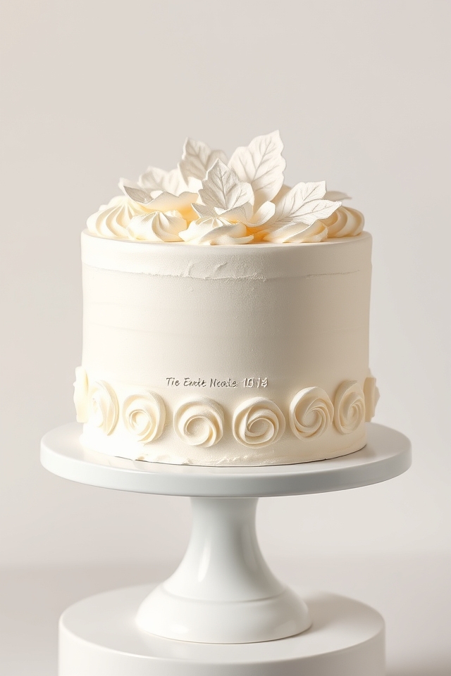 elegant minimalist cake design