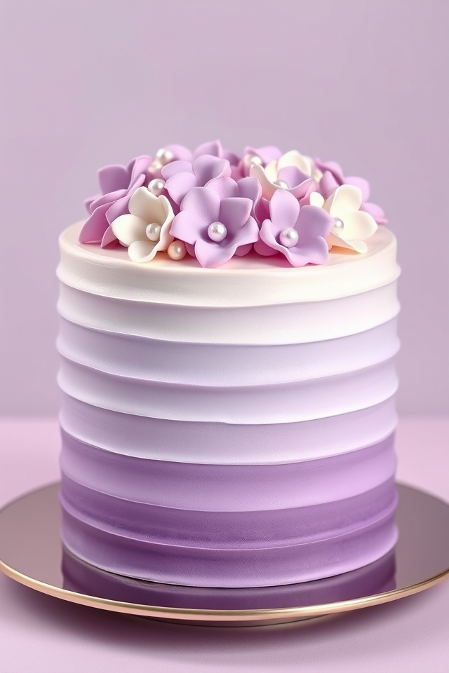elegant ombre cake design
