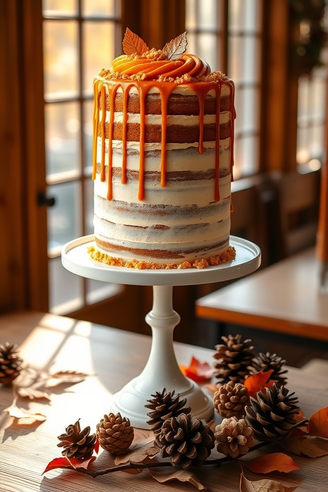 elegant pumpkin spice cake