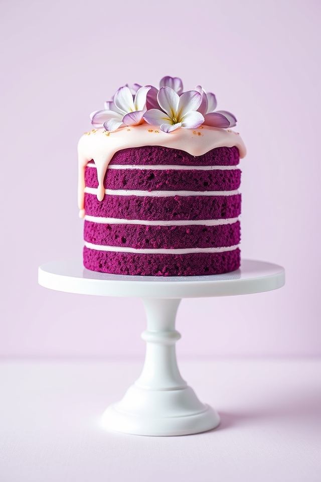 elegant purple layered delight