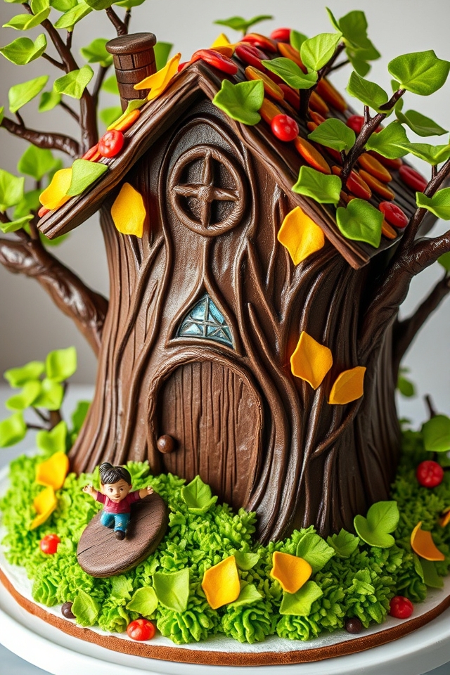 enchanted treehouse celebration cake
