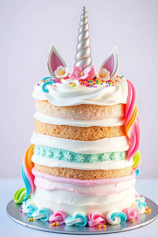 enchanting unicorn princess cake