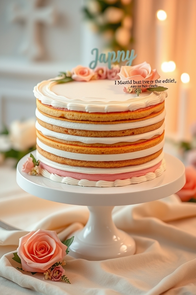 faith centered family celebration cake