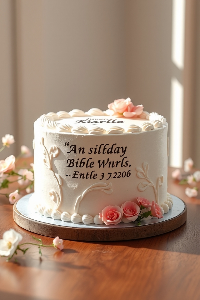 faith inspired cake design