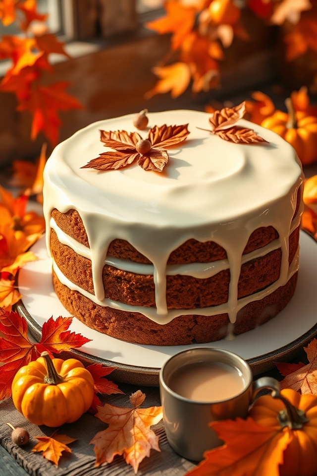 gingerbread cake with ganache
