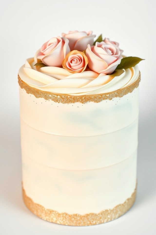 glamorous cake with elegance