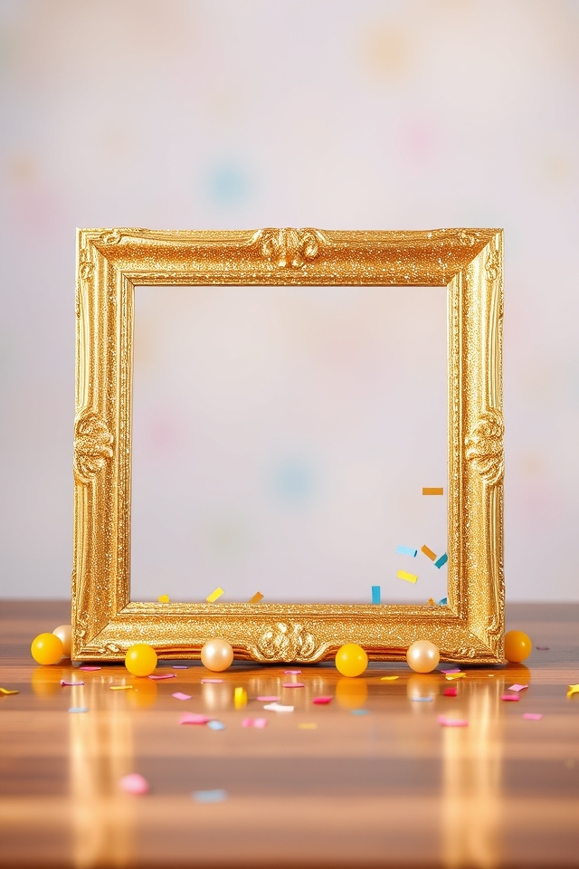 glittery frame for memories