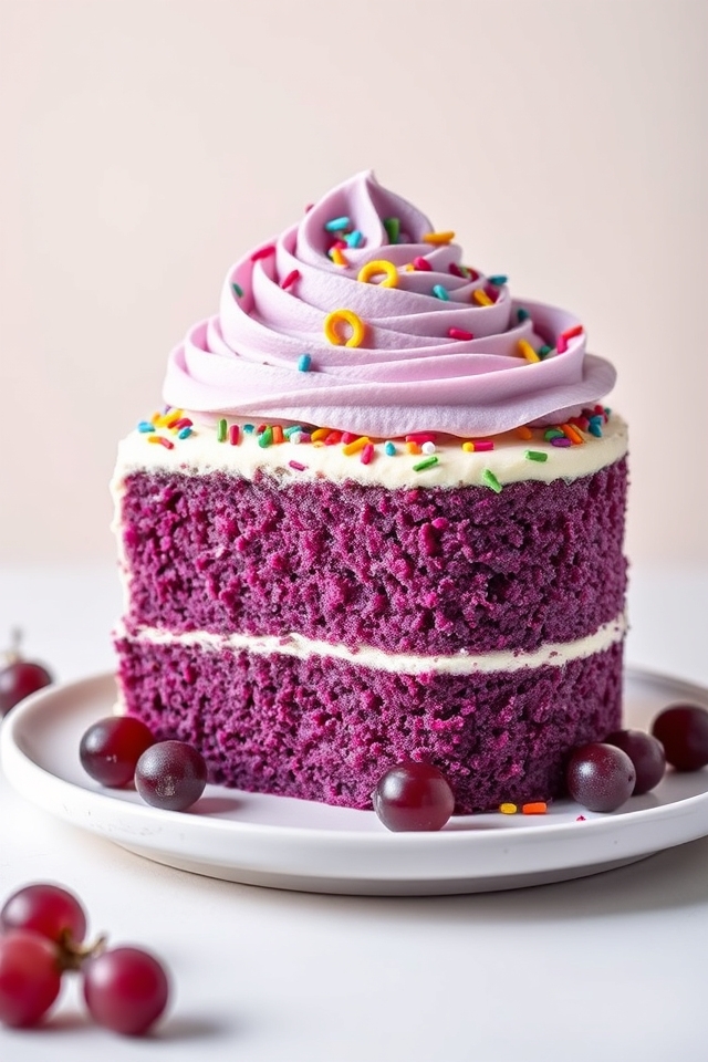 grape soda infused cake