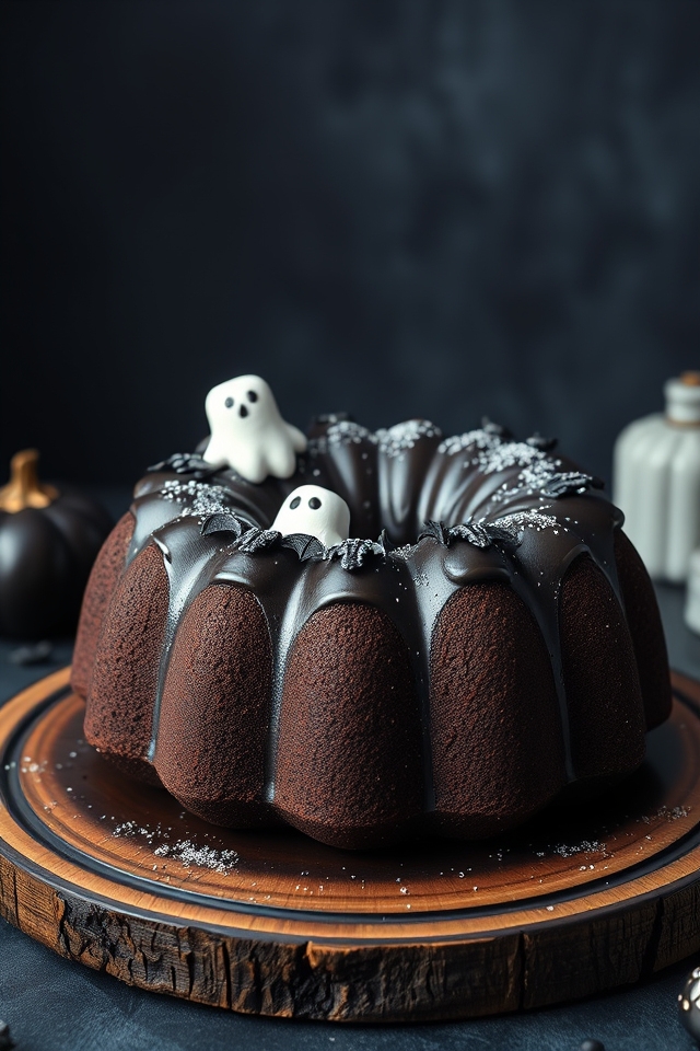 hauntingly beautiful chocolate cake