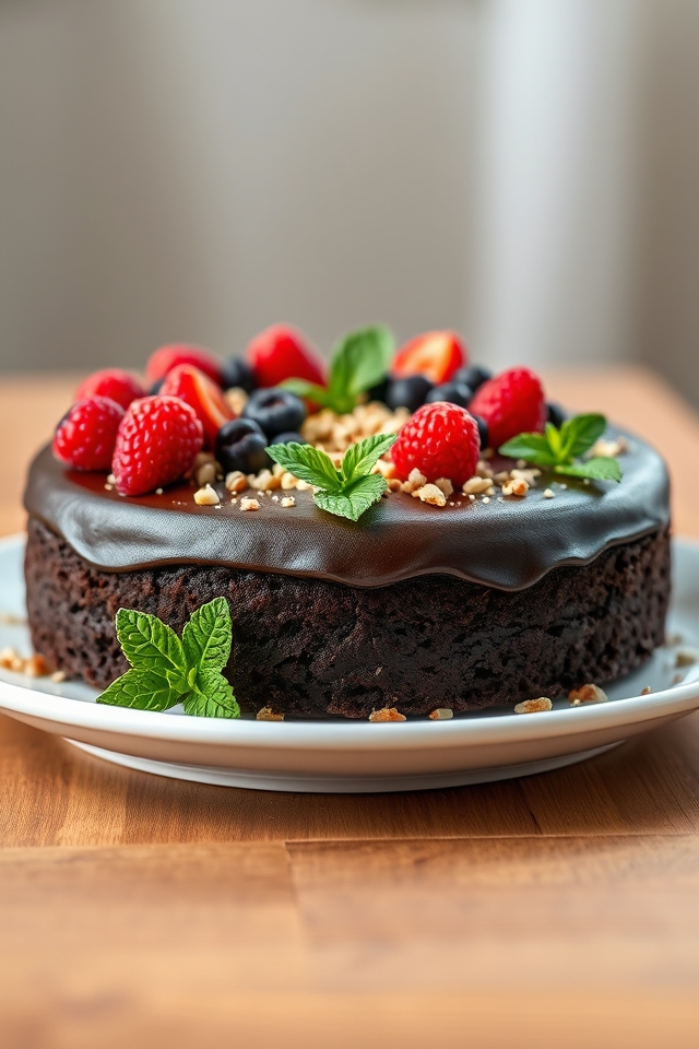 healthy chocolate avocado cake