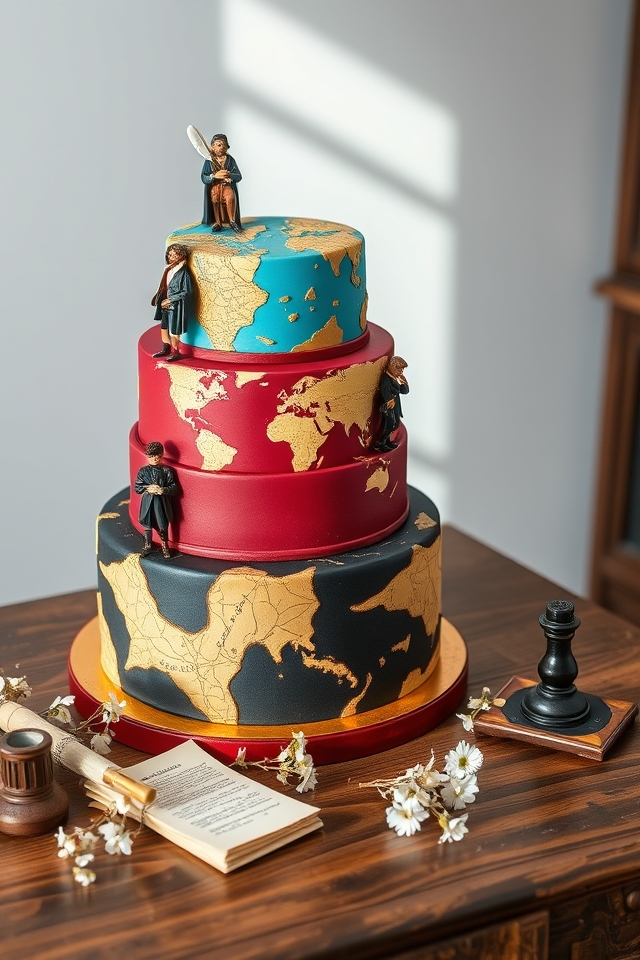 historical tribute cake design