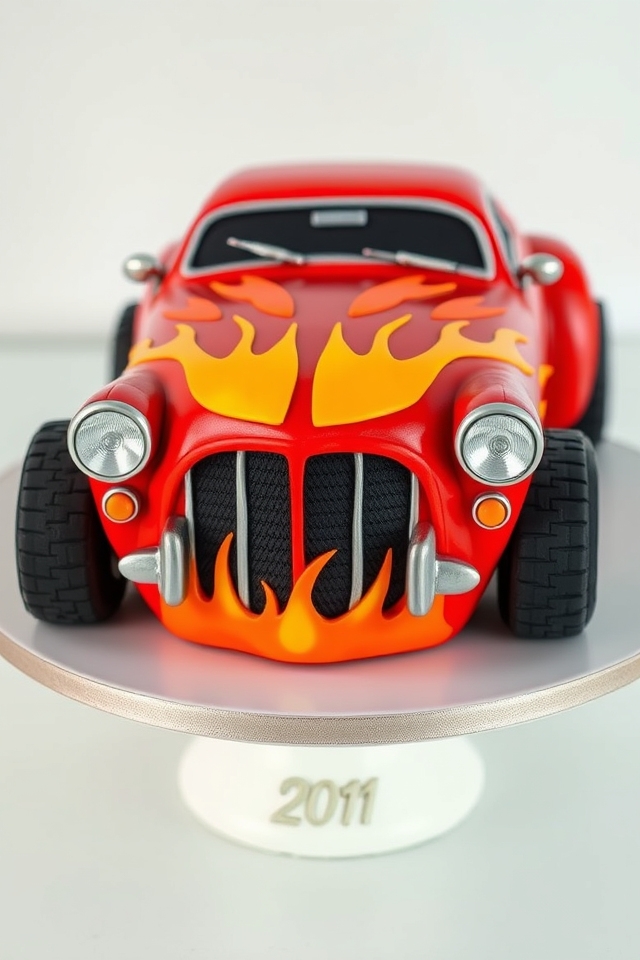 hot rod birthday cake