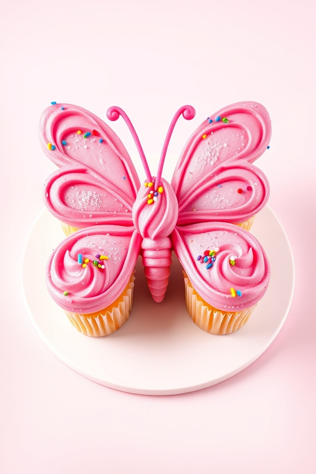 interactive whimsical butterfly cake