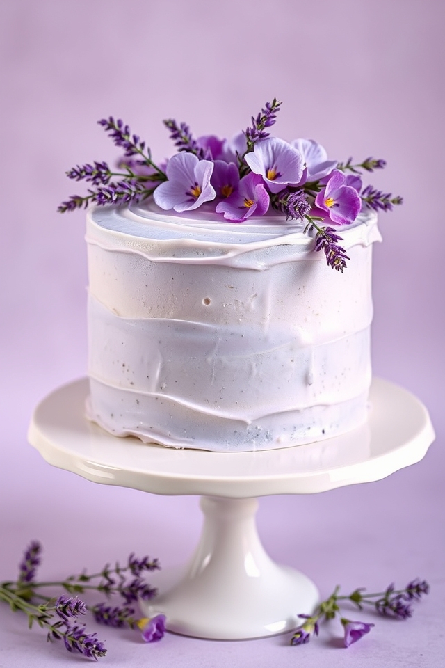 lavender almond cake elegance
