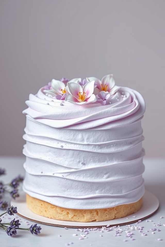 lavender buttercream cake delight