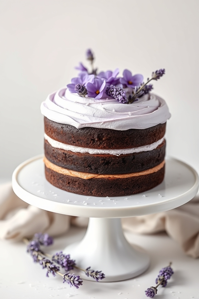 lavender chocolate cake delight