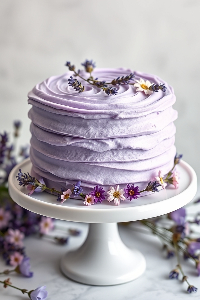 lavender cream cheese frosting