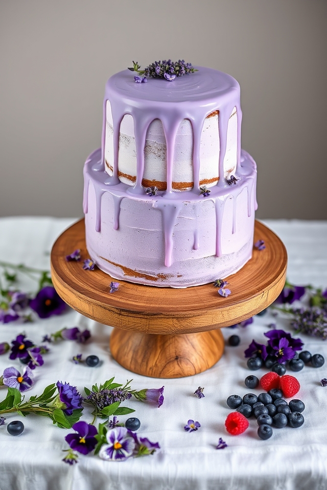 lavender infused fluffy cake