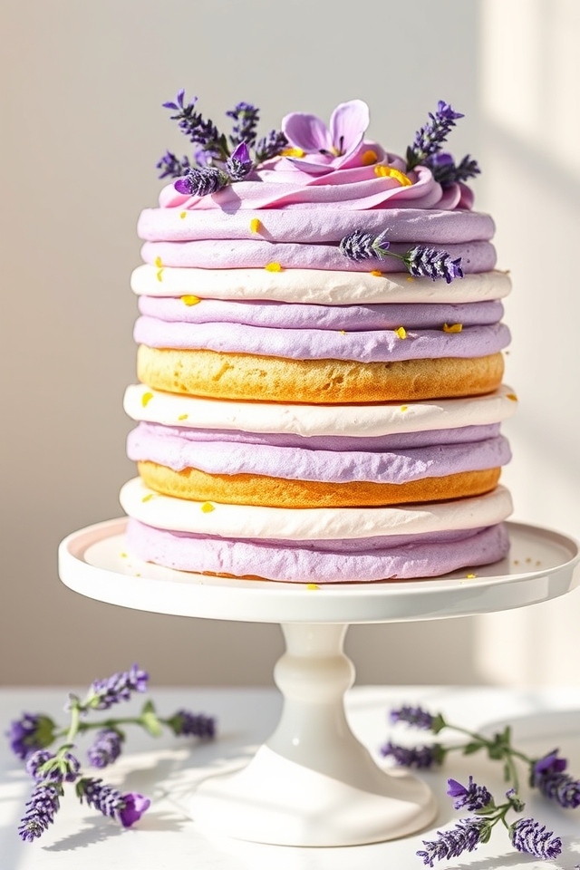 lavender infused lemon cake