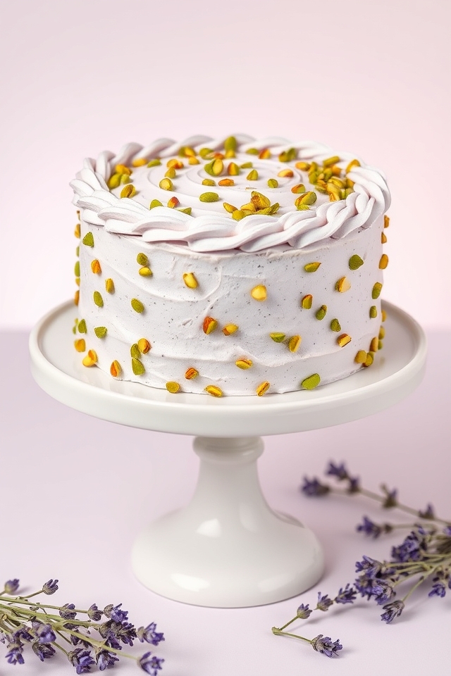lavender infused pistachio delight