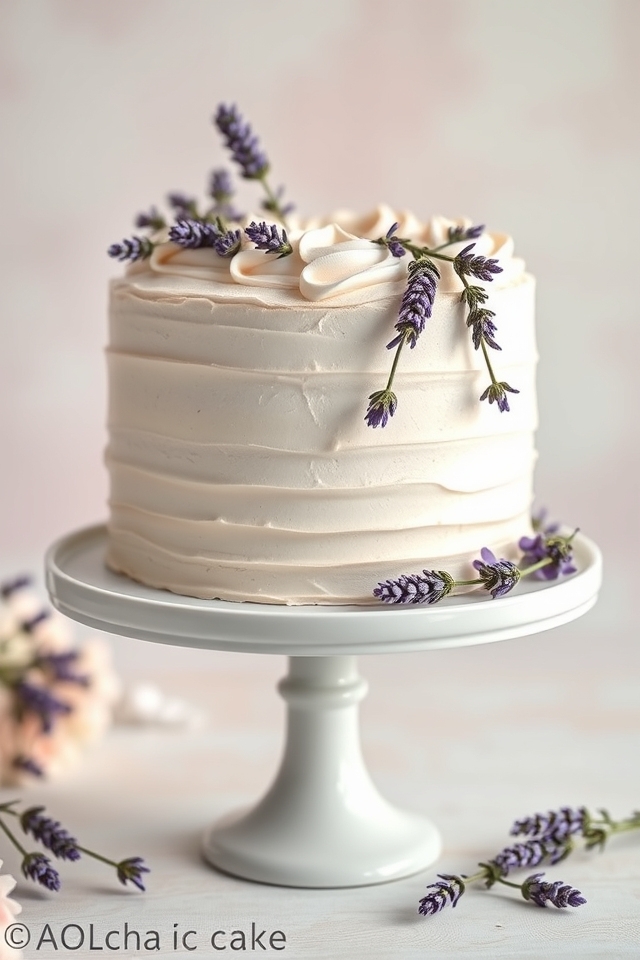 lavender infused vanilla cake