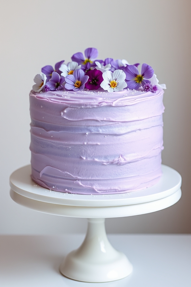 lavender infused vanilla cake