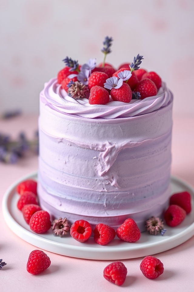 lavender raspberry cake delight