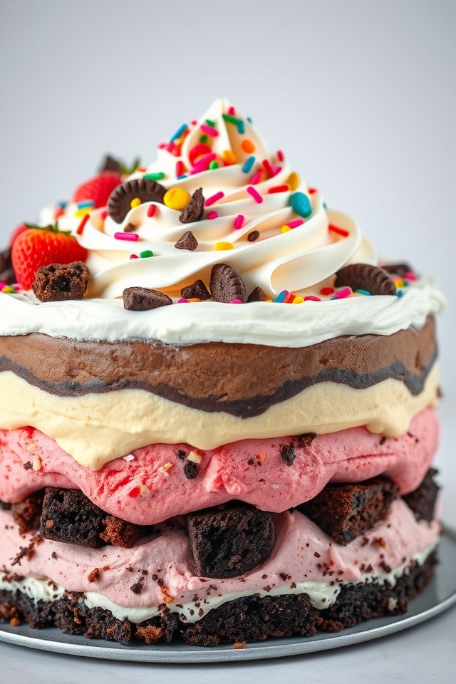 layered ice cream delight
