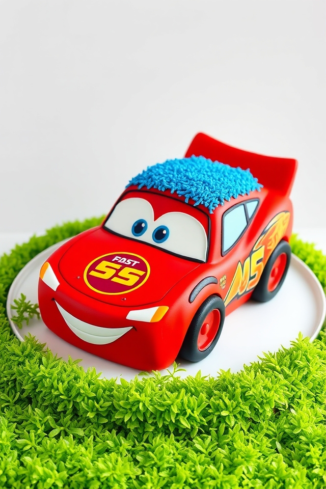 lightning mcqueen birthday cake