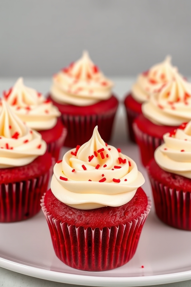 luxurious red velvet cupcakes