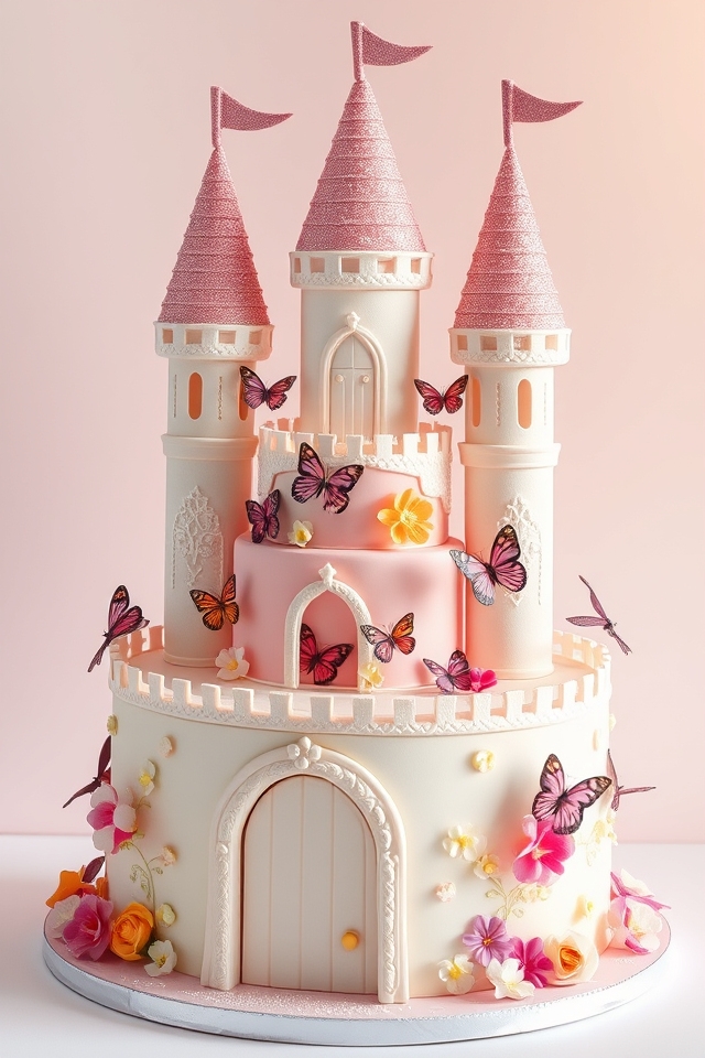 magical castle cake design