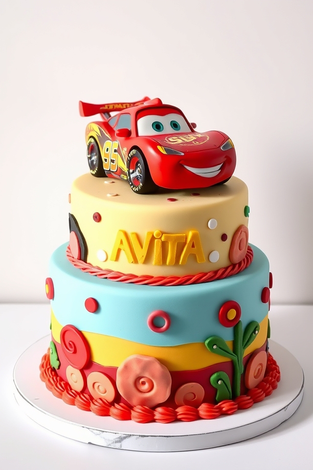mcqueen and mater cake