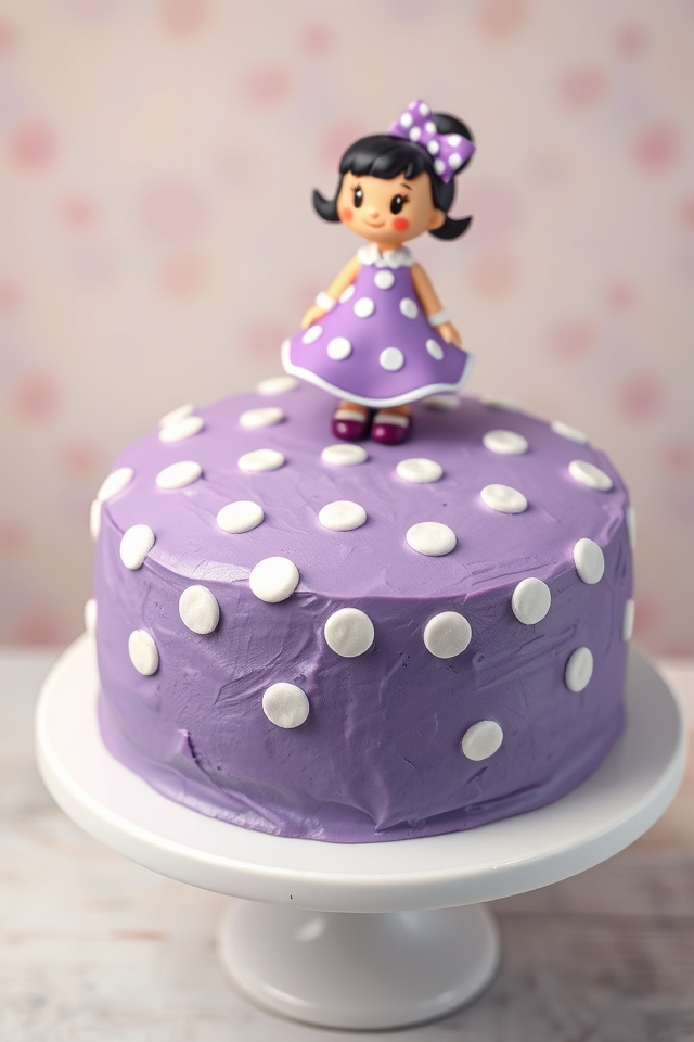 minnie mouse polka dot cake