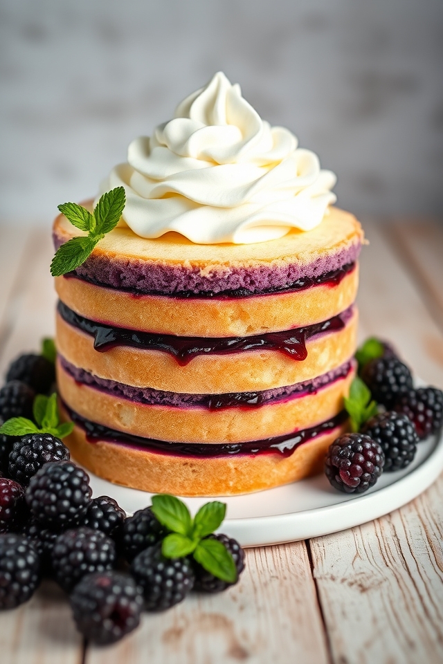 moist blackberry jam cake