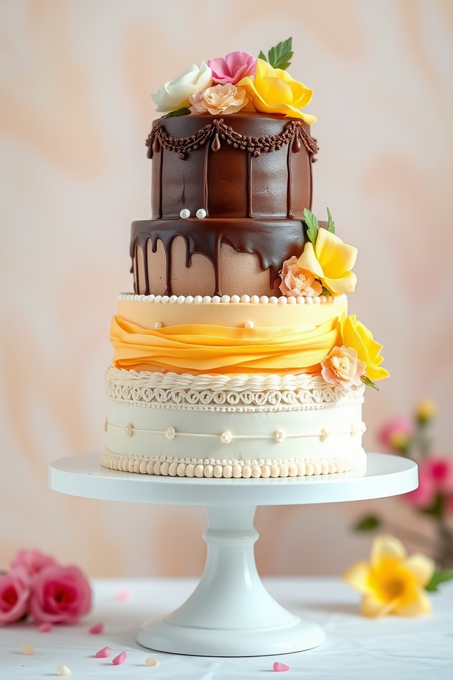 multi flavored tiered delight