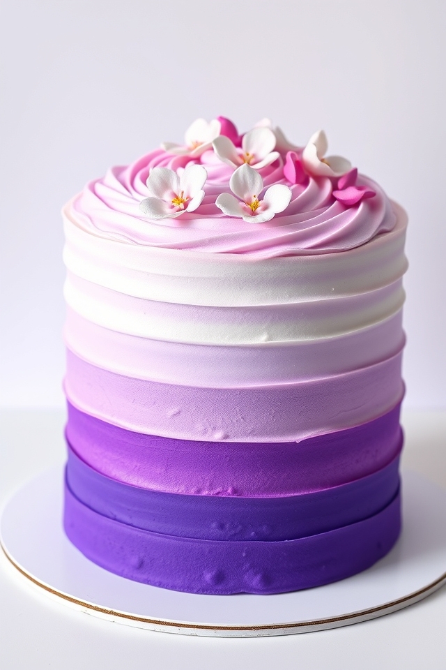 ombre purple cake elegance