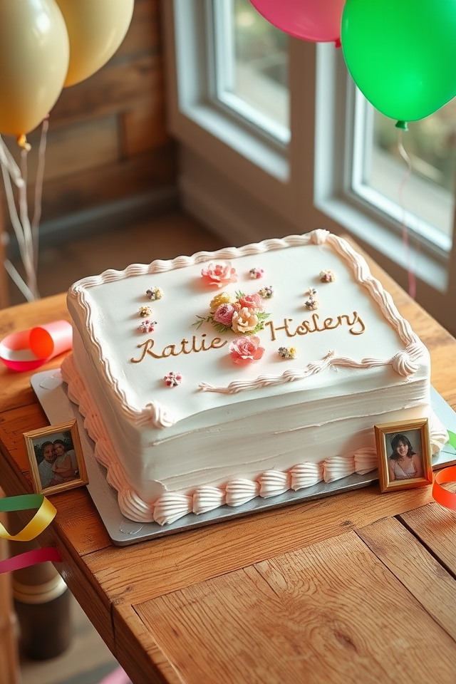 personalized classic sheet cake