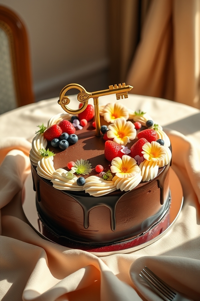 personalized delicious cake centerpiece