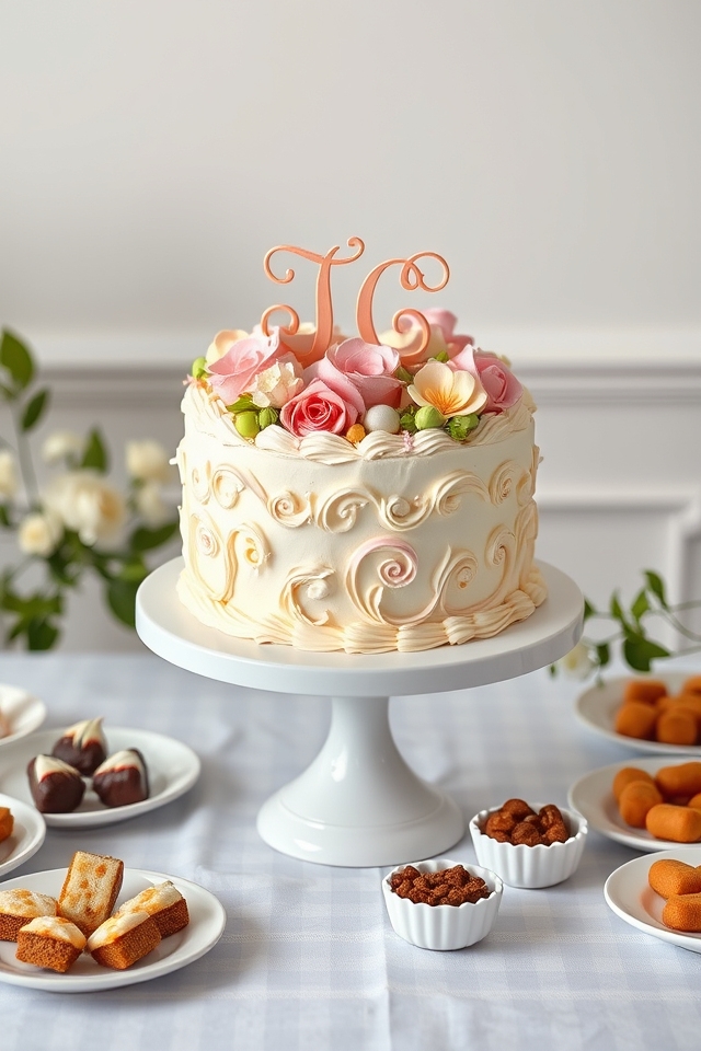 personalized family celebration cake