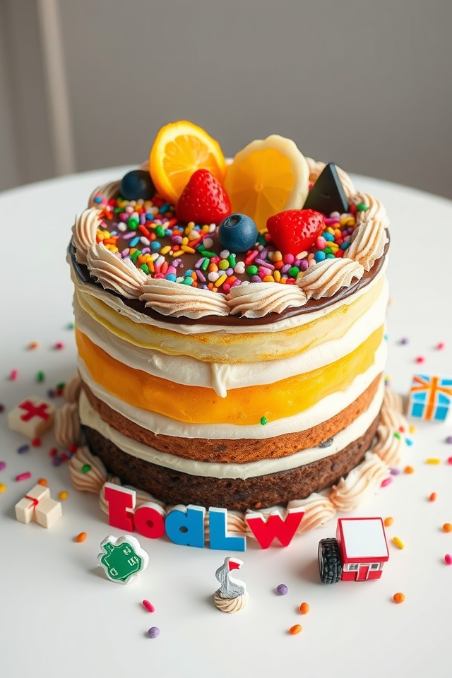 personalized farewell snack cake